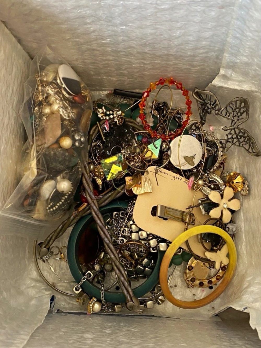 Mystery Box 9.74 Pounds Includes Vintage Thru Modern Some Wearable +Repurpose